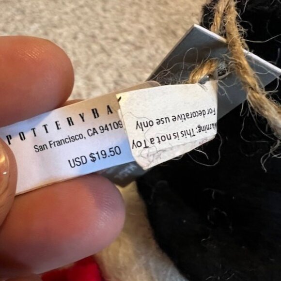 Pottery Barn Oversized Snowman Ornament / Decor, New - Picture 3 of 3